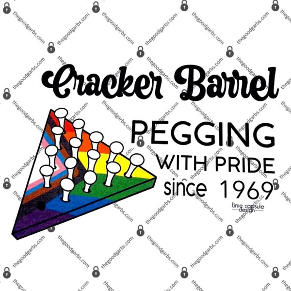 Cracker Barrel Pegging With Pride Since 1969 T-Shirt
