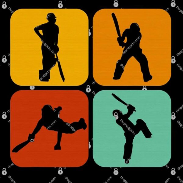 Cricket Gifts Retro Vintage Colors Cricket Players T-Shirt