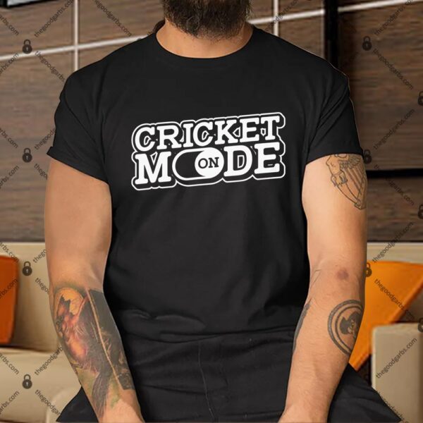 Cricket Mode On Cricket Player Shirt