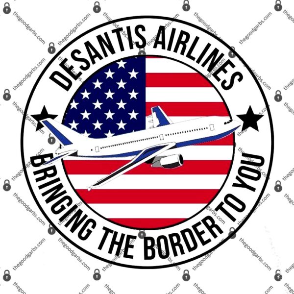 Desantis Airlines American Flag Political T-Shirt