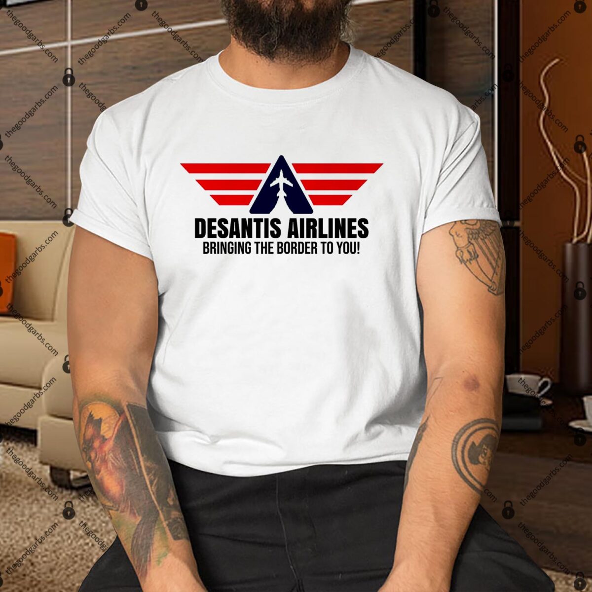 Desantis Airlines Bringing The Boarder To You Political Shirt