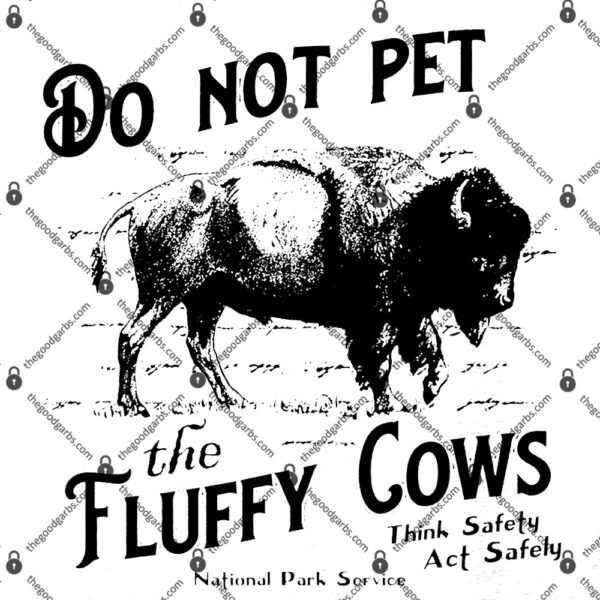 Do Not Pet The Fluffy Cows Bison Wyoming T-Shirt