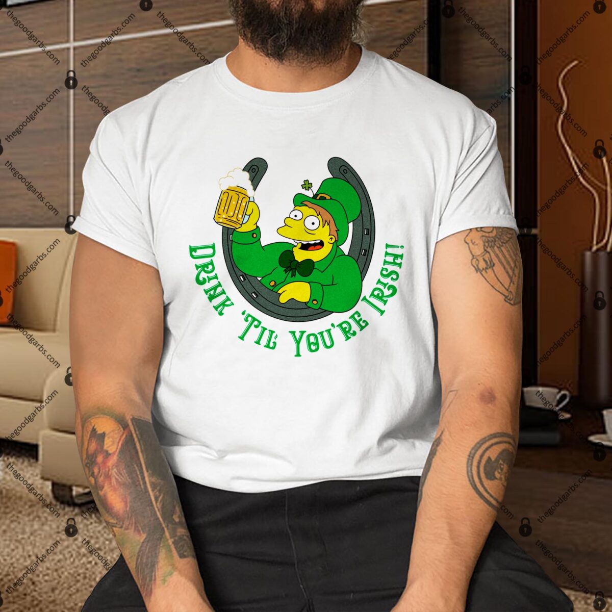 Drink 'Til You're Irish Simpsons Shirt