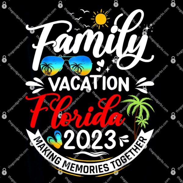 Family Vacation Florida 2023 Beach Summer T-Shirt
