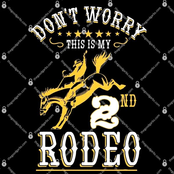 Funny Dont Worry This Is My 2nd Rodeo Horseback Riding T-Shirt