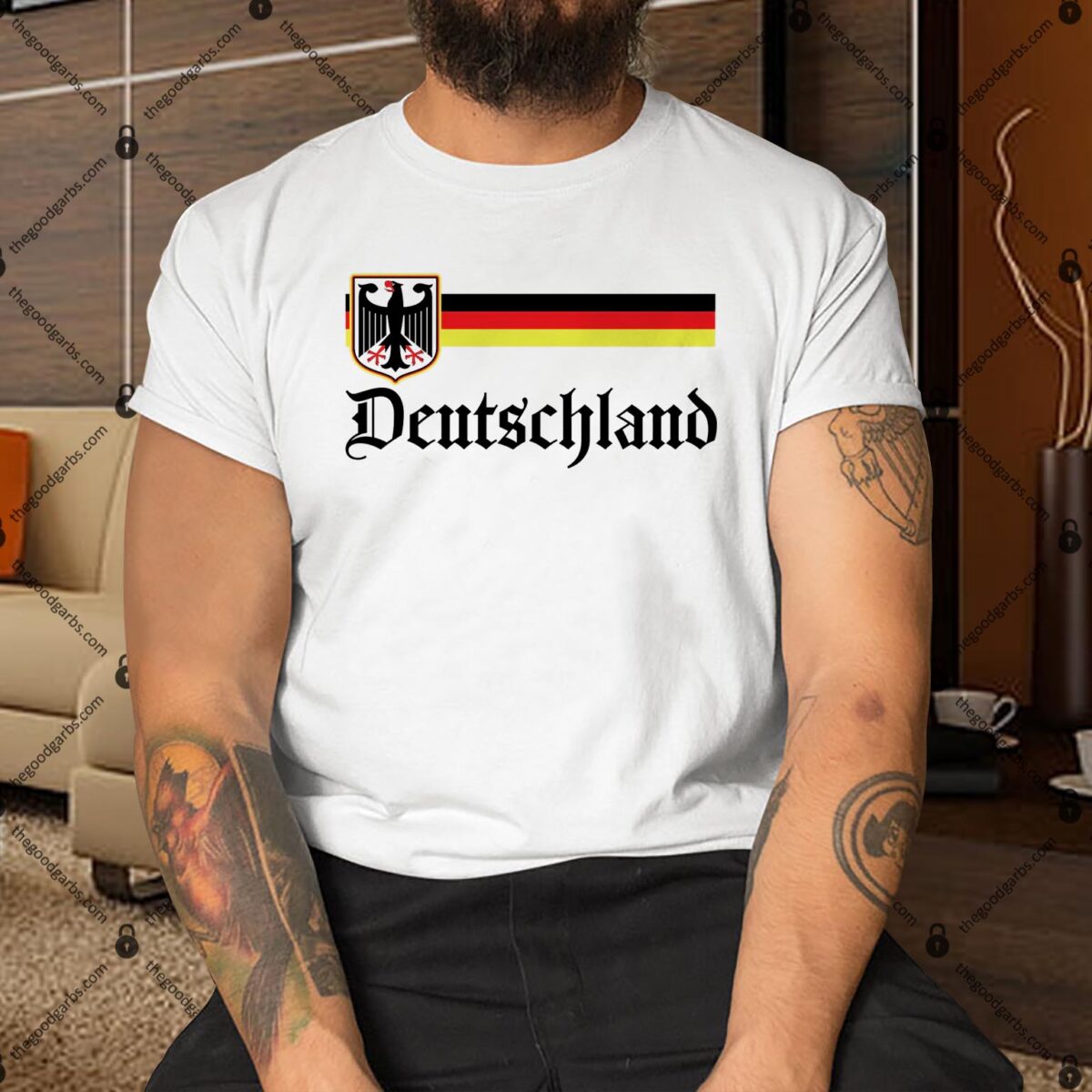 Germany Flag Stripe Logo Shirt