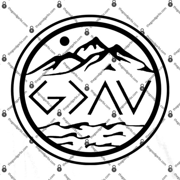 God Is Greater Than The High And Lows Graphic Inspirational Christian Mountain T-Shirt