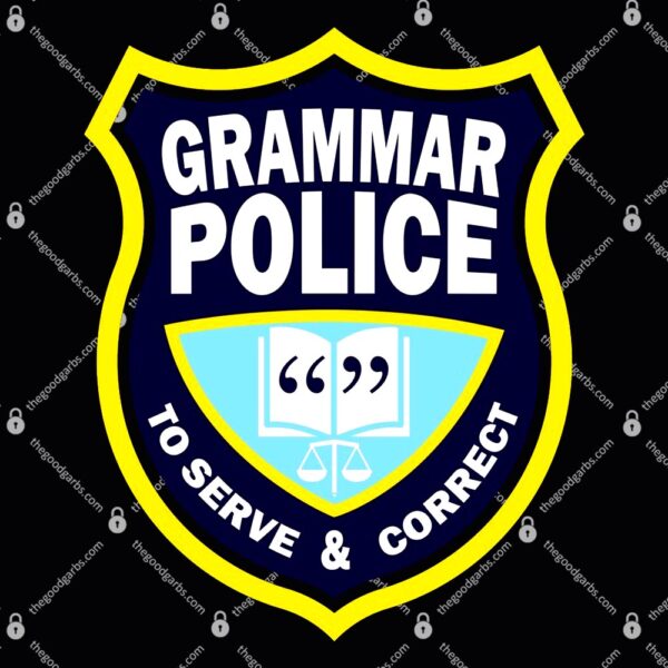 Grammar Police Badge T-Shirt