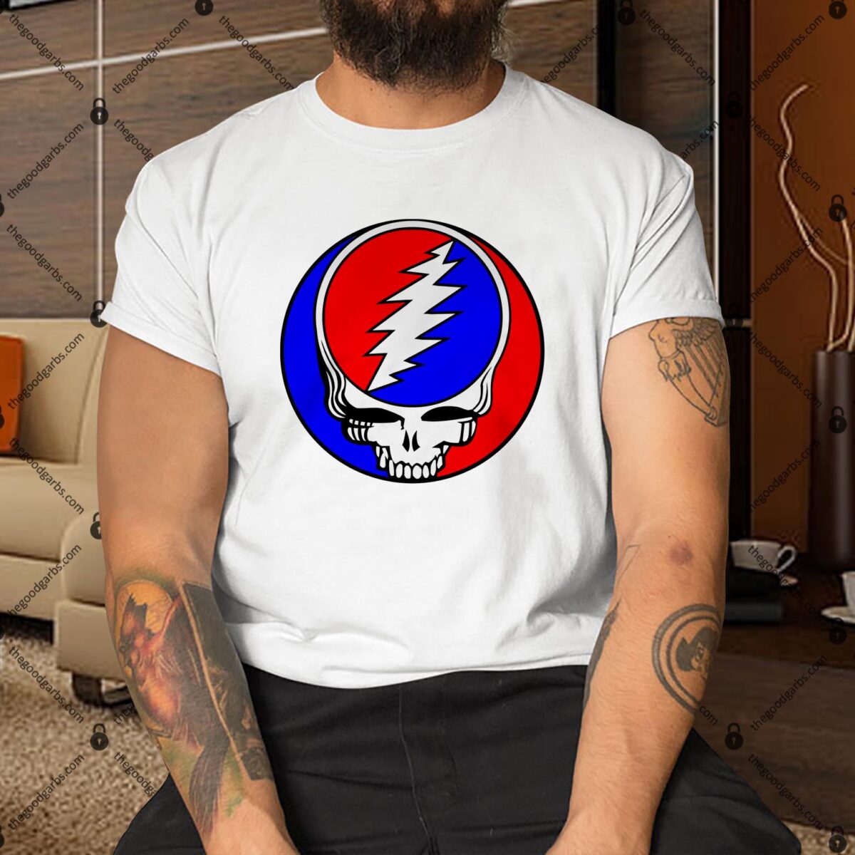 Grateful Dead Red White And Blue Steal Your Face Logo Shirt