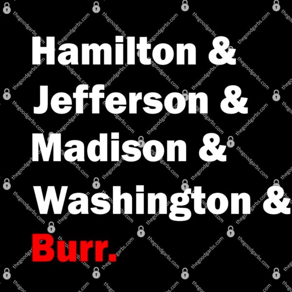 Hamilton & Jefferson & Madison & Washington & Burr T-Shirt