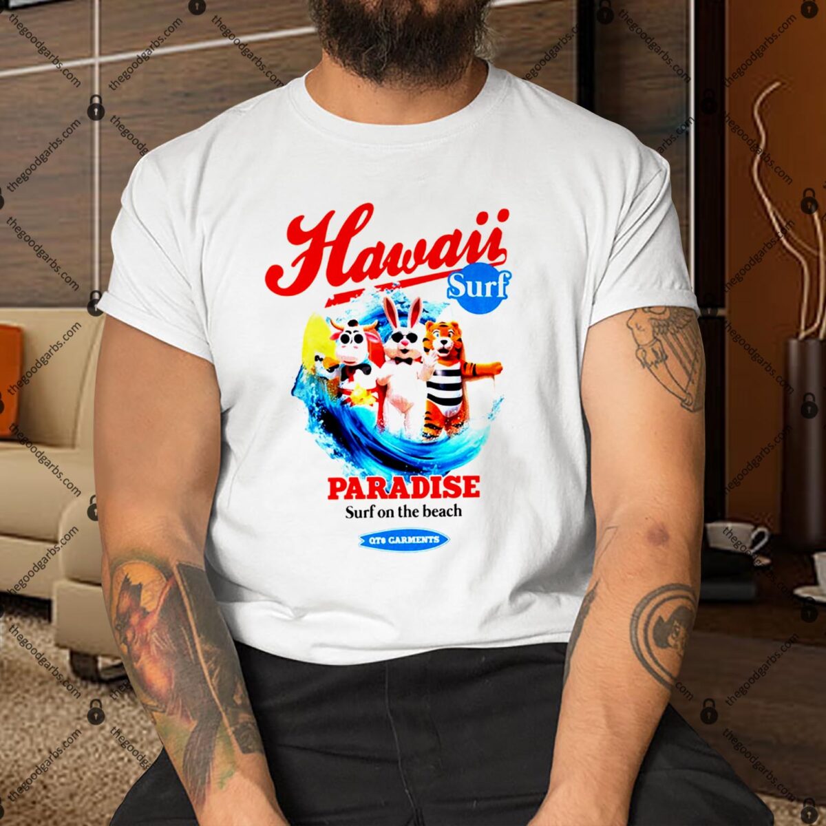 Hawaii Surf Paradise Surf On The Beach Shirt