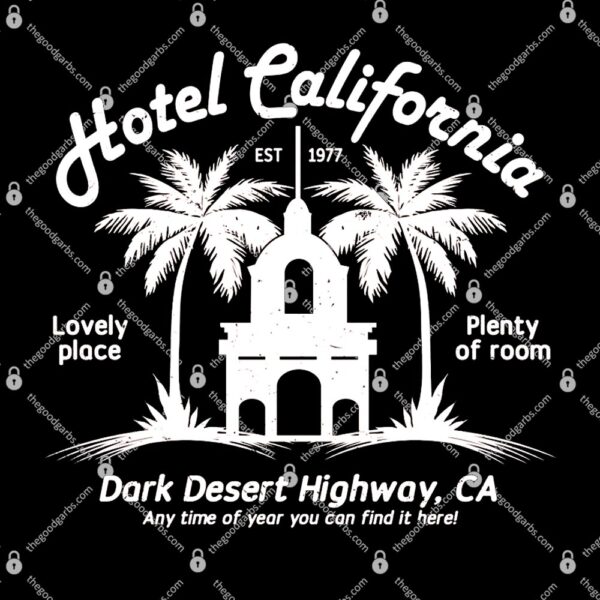 Hoel California DarK desert Highway CA T-Shirt