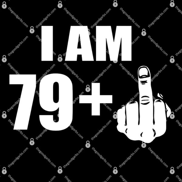 I Am 80 Middle Finger 80th Birthday Gift T-Shirt