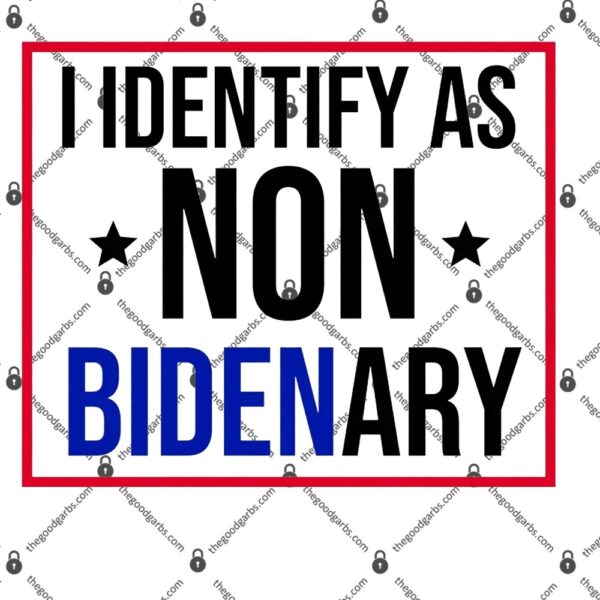 I Identify As Non Bidenary Anti Biden Funny T-Shirt
