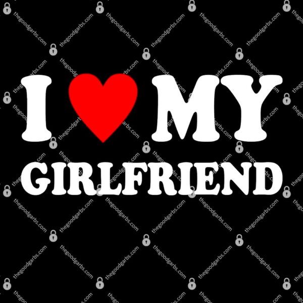 I Love My Girlfriend Heart Boyfriend Couples T-Shirt
