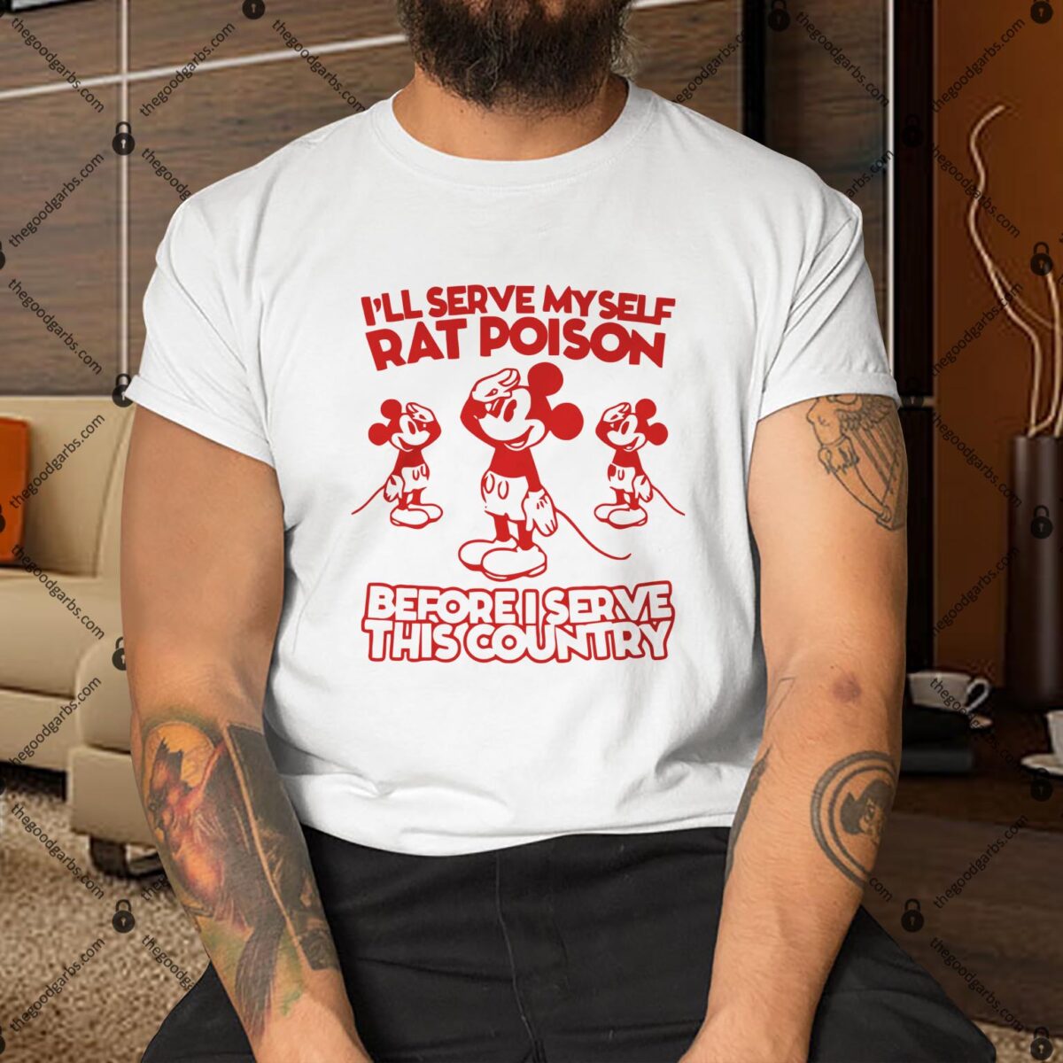 I’ll Serve Myself Rat Poison Before I Serve This Country Ringer Shirt