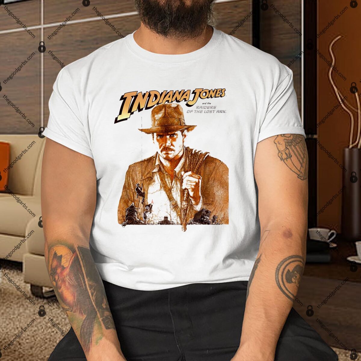 Indiana Jones Raiders Of The Lost Ark Tonal Movie Poster Shirt