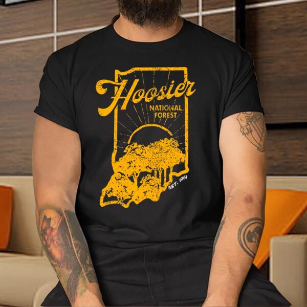 Indiana State Hoosier National Forest Retro Vintage Shirt