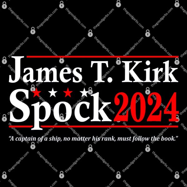James T Kirk Spock 2024 Election T-Shirt