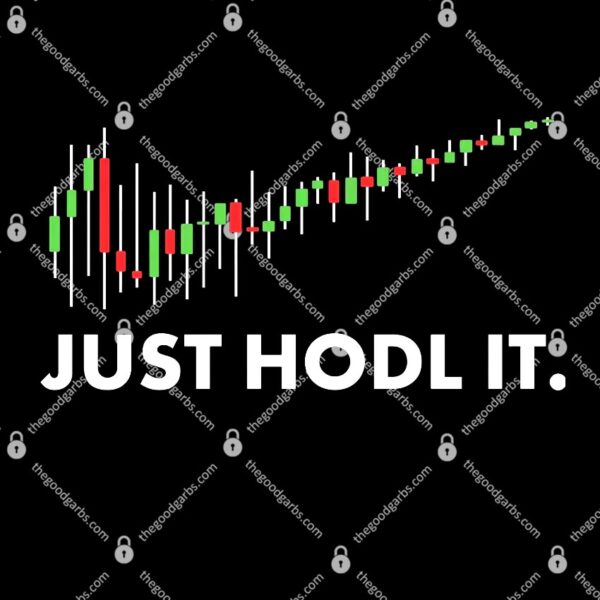 Just HODL It Moon Chart Crypto Currency T-Shirt