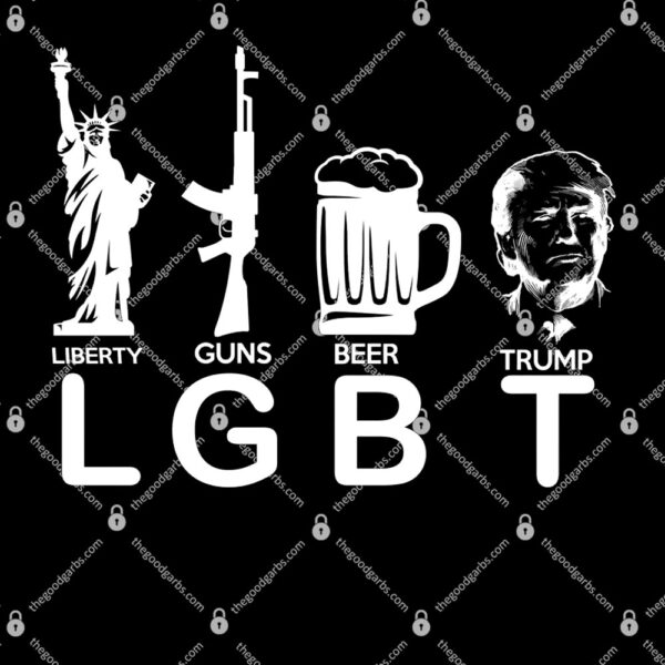 LGBT Liberty Guns Beer Pro Donald Trump T-Shirt