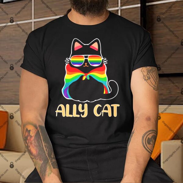 Lgbt Ally Cat Be Kind Gay Shirt