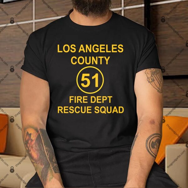 Los Angeles County 51 Fire Dept Rescue Squad Shirt