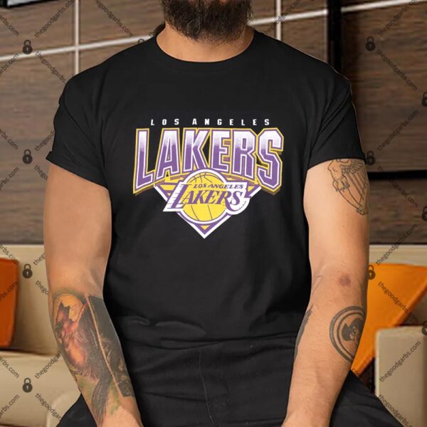 Los Angeles Lakers Mitchell & Ness NBA Metallic Shadow Vintage Shirt