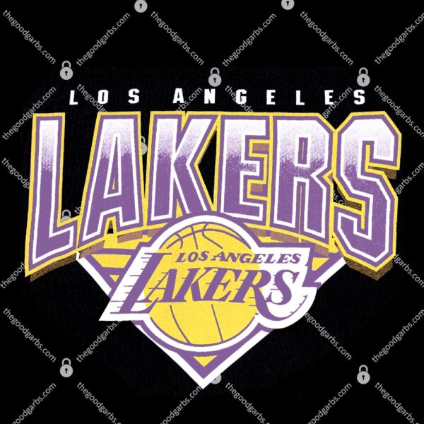 Los Angeles Lakers Mitchell & Ness NBA Metallic Shadow Vintage T-Shirt