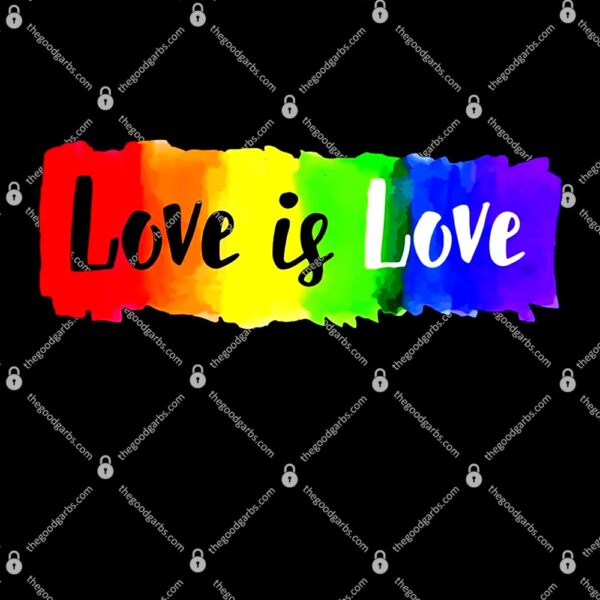 Love Is Love Gay Pride Colorful Rainbow T-Shirt