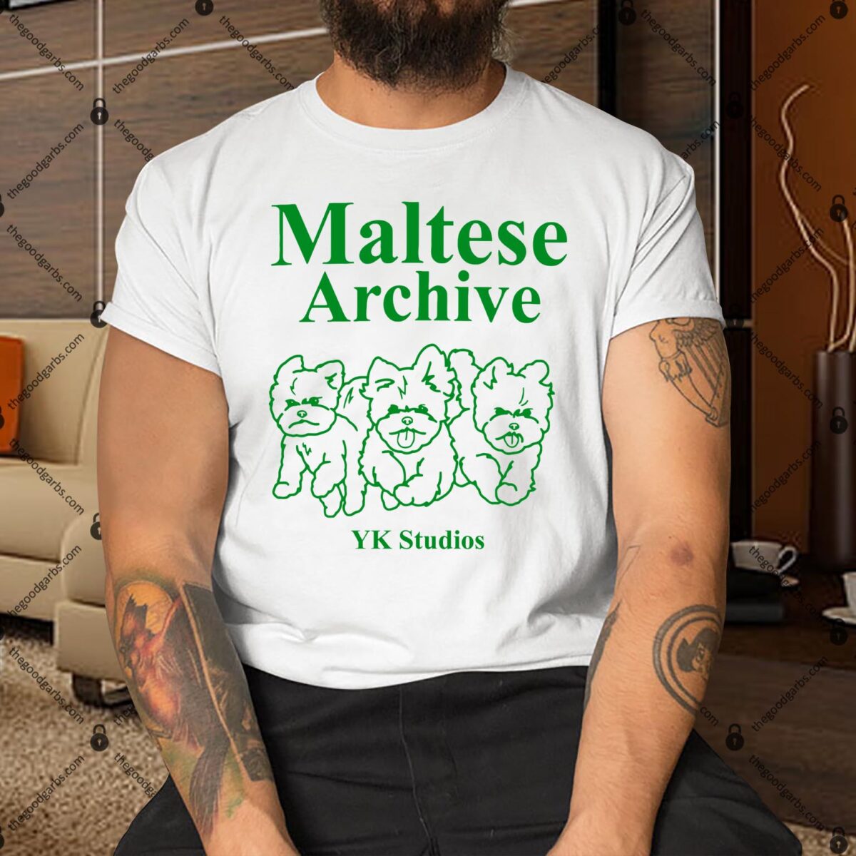 Maltese Archive Yk Studios Funny Dog Shirt