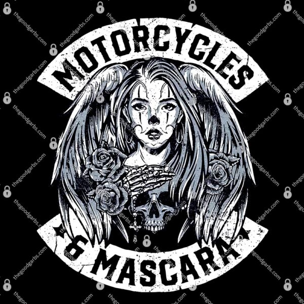 Motorcycles and Mascara Cute Motorcycle Chick Biker T-Shirt
