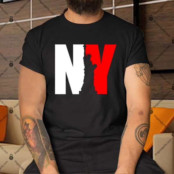 NY - New York Statue Of Liberty Die Cut Shirt