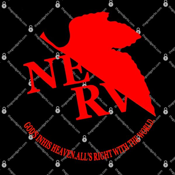 Nerd Neon Genesis Evangelion Nerv Logo T-Shirt