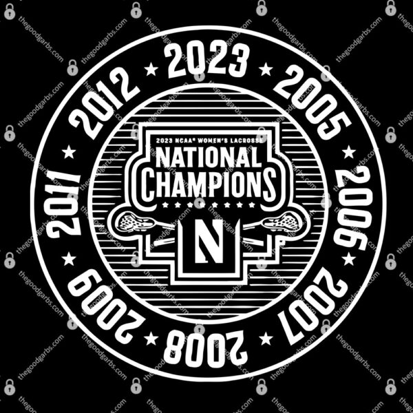 Northwestern Women's Lacrosse 2023 National Champs T-Shirt