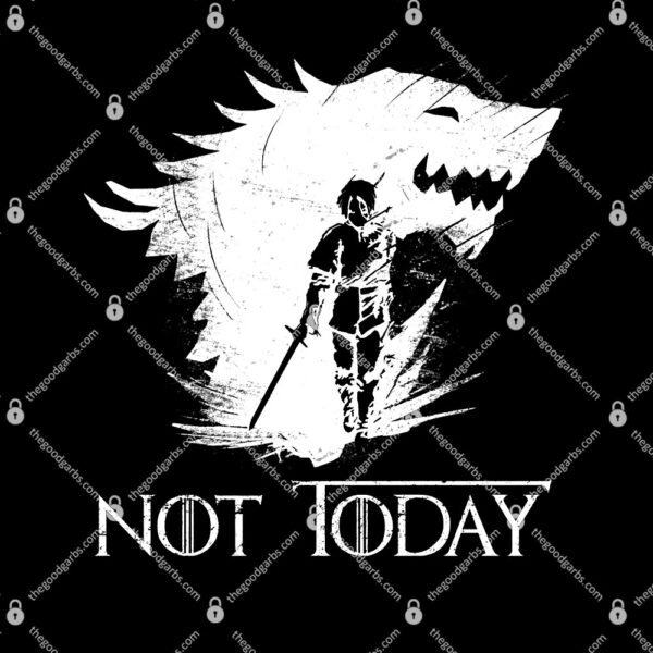 Not Today Arya Wolf T-Shirt
