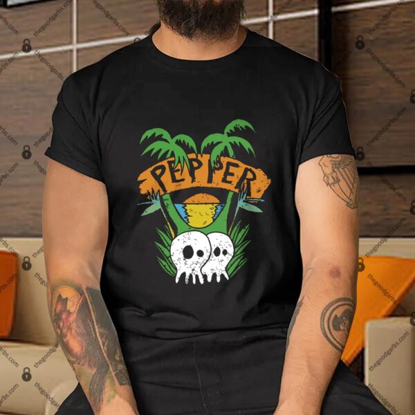 Pepper Merch Skullconut Trees Shirt