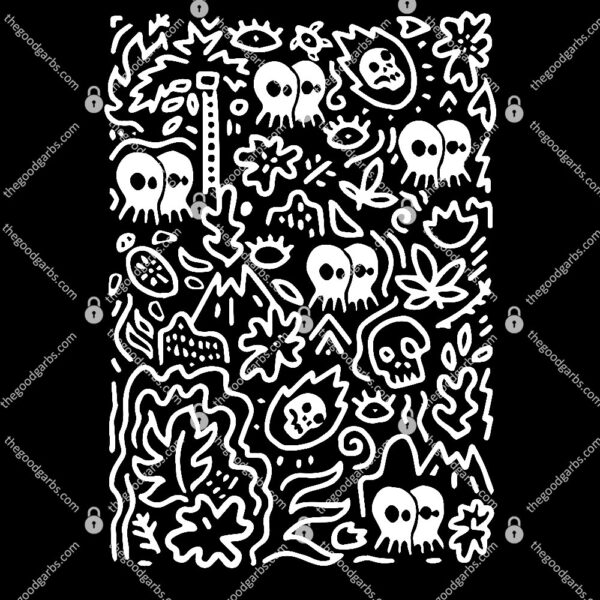 Pepper Skullconut Map Black T-Shirt