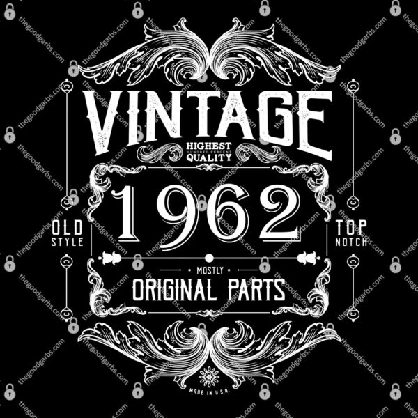 Personalize Vintage Birthday Custom Year Original Parts T-Shirt