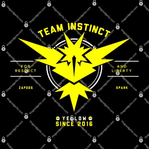 Pokemon Go Team Instinct Yellow Logo T-Shirt