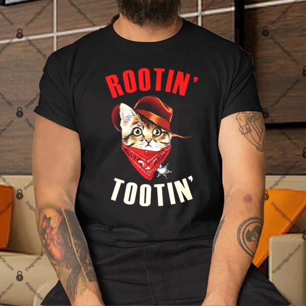 Rootin' Tootin' Cowboy Cat Meme Shirt