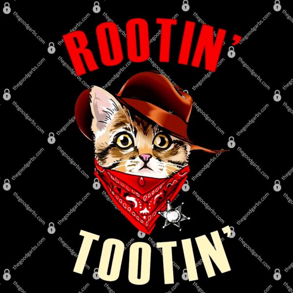 Rootin' Tootin' Cowboy Cat Meme T-Shirt