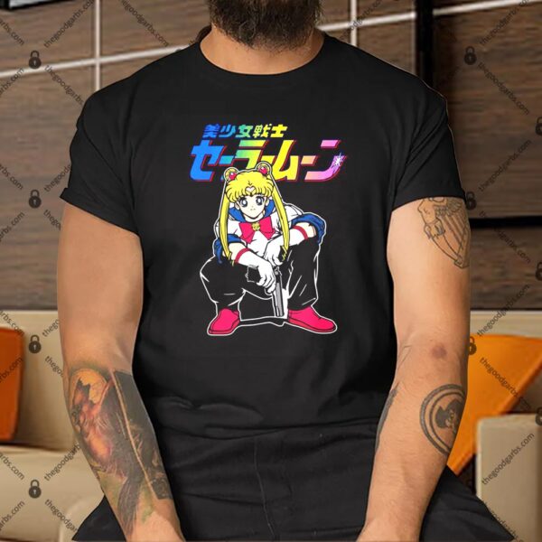 Sailor Moon Gangster Moon Gun Shirt