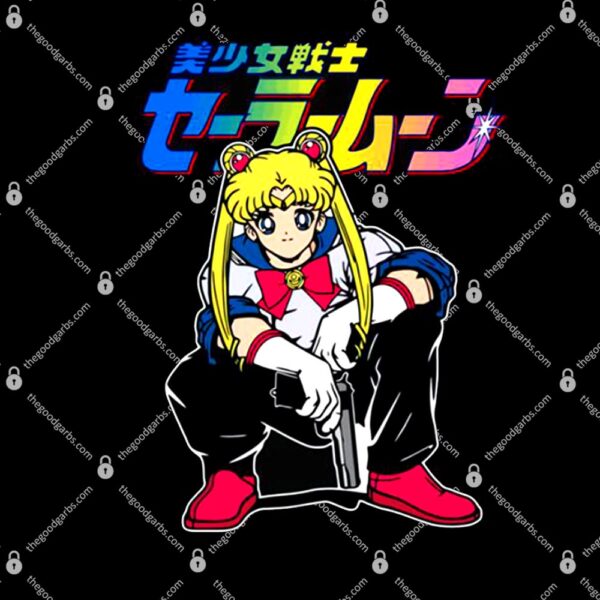 Sailor Moon Gangster Moon Gun T-Shirt