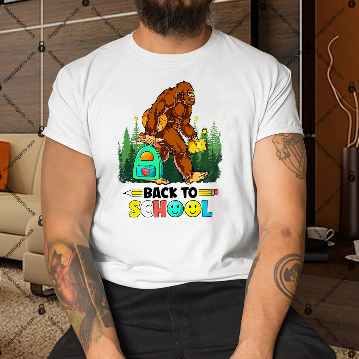 Sasquatch Back To School First Day Of School Bigfoot Sasquatch School Shirt