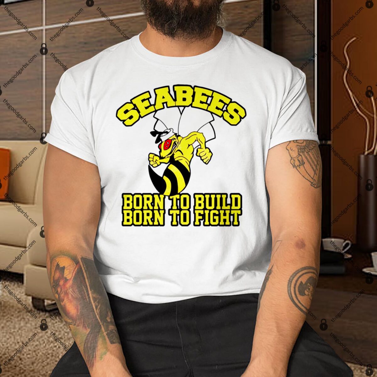 Sea Bees Born To Build Born To Fight Shirt