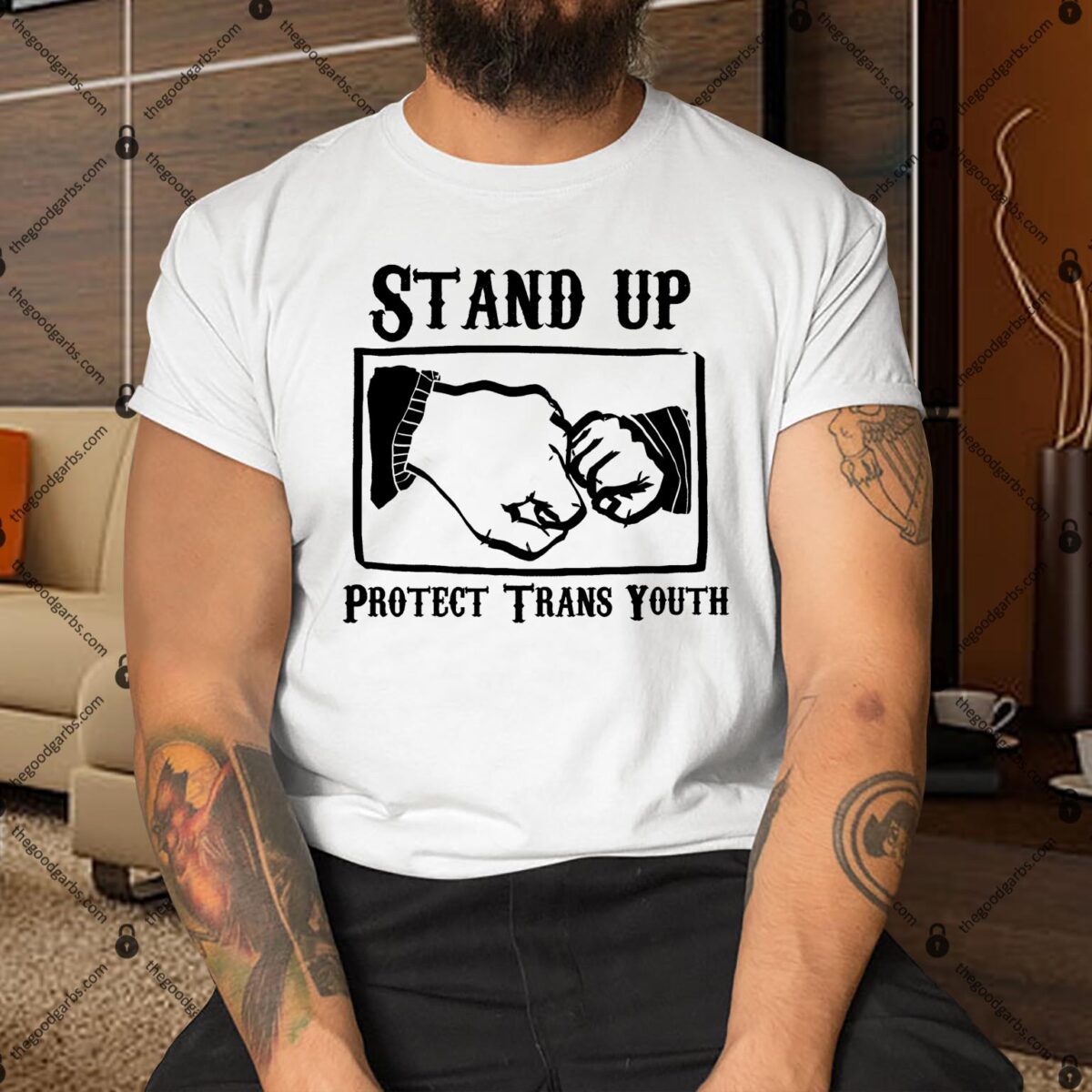 Stand Up Protect Trans Youth Shirt