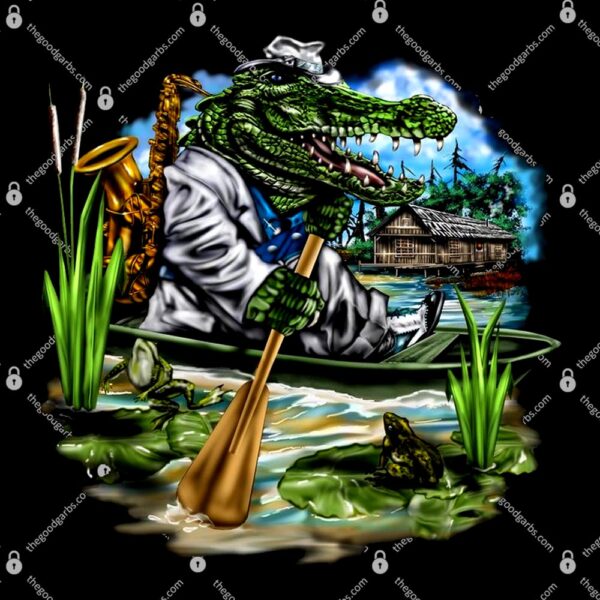 Swamp Gator With A trumpet T-Shirt