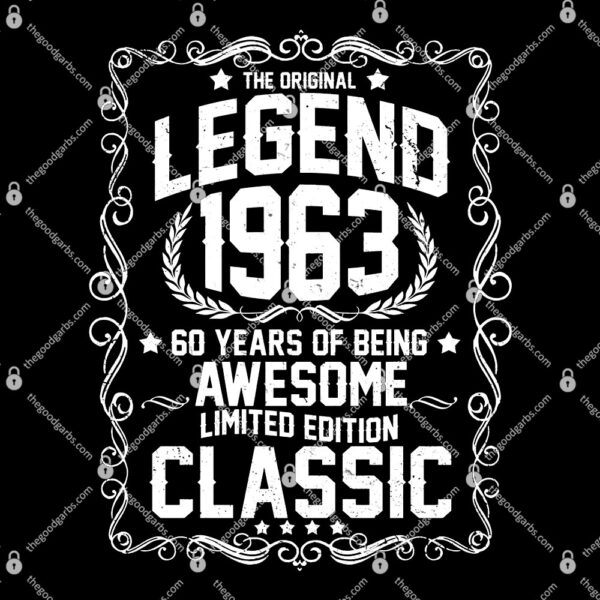 The Original Legend 1963 60th Birthday T-Shirt