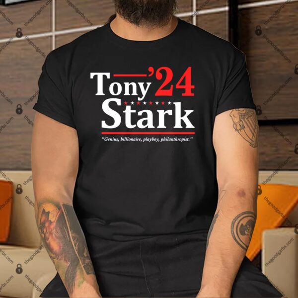 Tony Stark 2024 Election Shirt